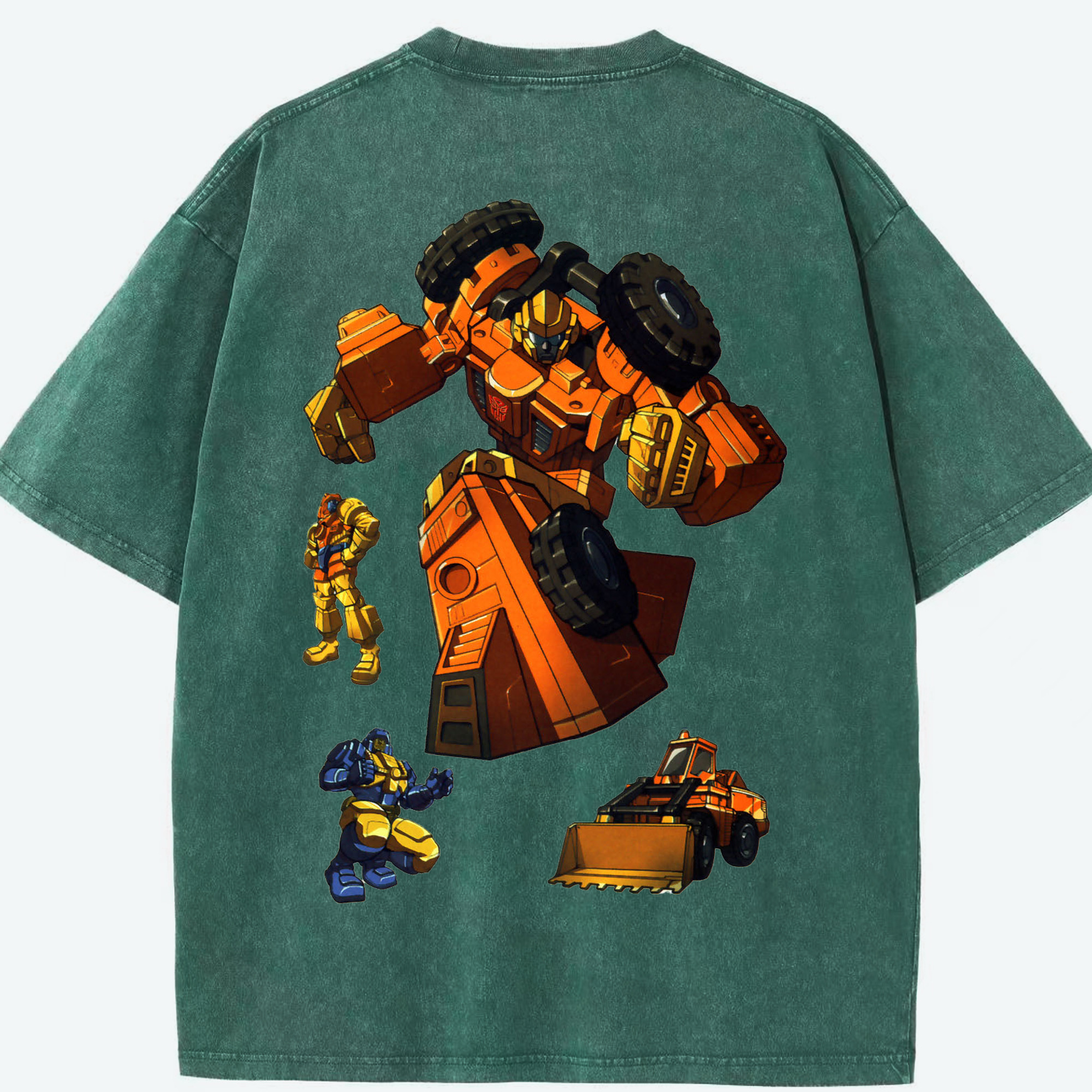 （画像用）  綿100% ヴィンテージ風 半袖Tシャツ（背面プリント）